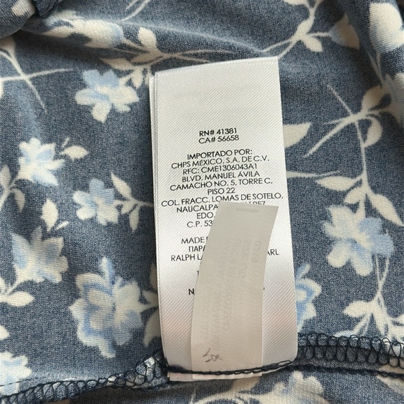 Chaps Blue and White Sleeveless Sundress - Picture 11 of 12